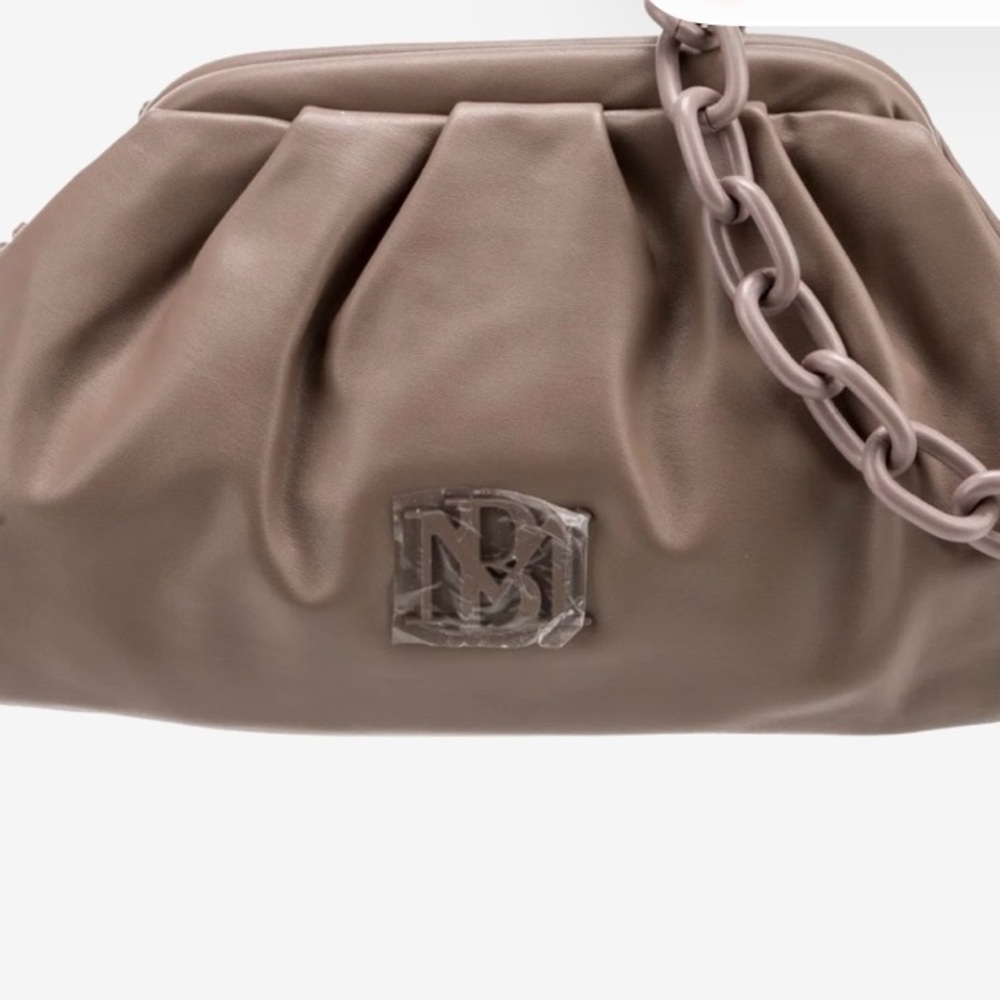 Elegant Taupe Leather Women's Bag